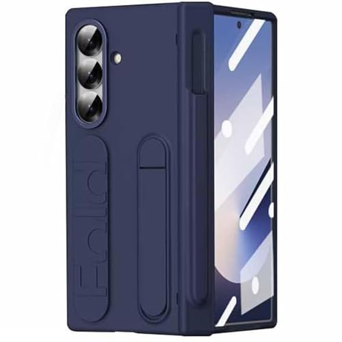 Fente pour stylo Samsung Galaxy Z Fold 7 étui bleu de protection fine tout compris