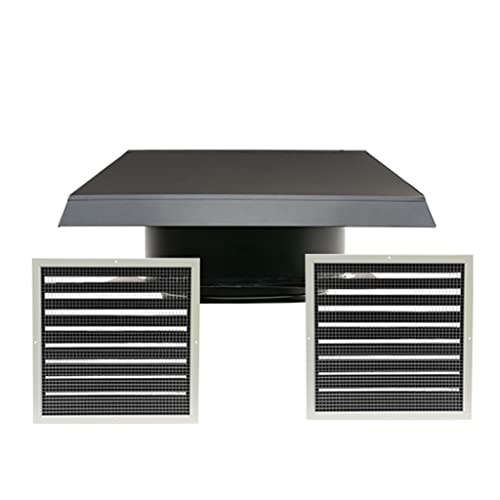 Quietcool RM WHF-4.0-DG2 Ventilador de Casa Completa para Montaje en Techo - Para Casas con Techo Plano sin Ático - Hasta 3543 CFM - Tan Bajo como 219 Vatios - Incluye 2 Rejillas de Amortiguador de 16" y Control RF Inalámbrico - Garantía de 15 Años miniatura 1