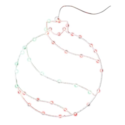 Dubbulon Luces Para La Decoración De Ventanas En Navidad | Decoración Con Bolas Navideñas - Iluminado Para La Ventana | para Hogar de Vacaciones Sala de Estar Fiesta Interior Exterior Porche Salón de