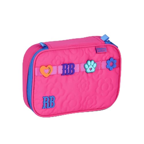 Estojo Box Rebecca Bonbon Flower Power Feminino Escolar Grande (Rosa)
