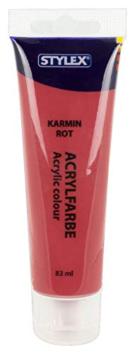 Stylex Colori acrilici, Cotone, Rosso Carminio