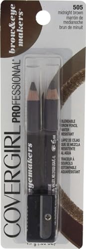 COVERGIRL - Easy Breezy Brow Fill + Define Brow Pencil, Sharpener Included, Long-Lasting, Deeply Pigmented, Blendable Formula, 100% Cruelty-Free - image 1