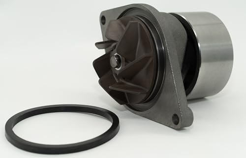 Direct Fit A77471 - Bomba de agua para caja/cosechadora internacional 8825HP Windrower - Tractor diésel - Bomba de refrigerante con junta - imprimada, pintada - Cumple o supera las especificaciones