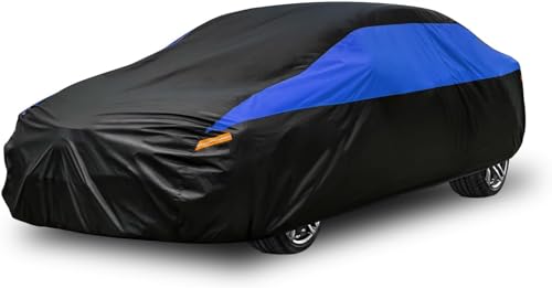 Image of Ford Car Cover Custom Fit Ford Thunderbird Waterproof All Weather, Lightweight Full Exterior Cover for Automobiles Outdoor Sun UV Rain Dust Snow Wind Protection.