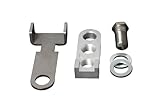 Generisch Kurbelverkürzer Pedalverkürzer mit sehr einfacher Montageanleitung (Links mit Adapter) für Tourenrad und Stadtrad aus Aluminium mit 16 mm Breite und 7 cm Länge