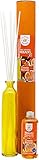  Ambientador Mikado XL con Varillas/Palitos, Difusor Líquido de Aroma Canela Naranja, Perfume Duradero para el Hogar, Baño, Casa - 250 ml