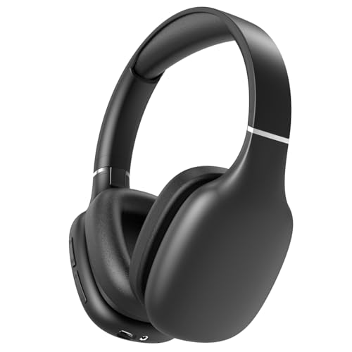Image of iFAST Foldable Wireless Stereo Headphone | 40 Hours Music & Calls| Dual Mode (Wired & Wireless) Gaming Headset with Adjustable Headband [ Black ]