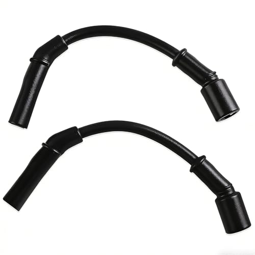 XYgdhqpt 2Pack 10.4mm Black Spark Plug Wires,Plug and Play,L:9.8in by XYgdhqpt - Used condition - US$18.61