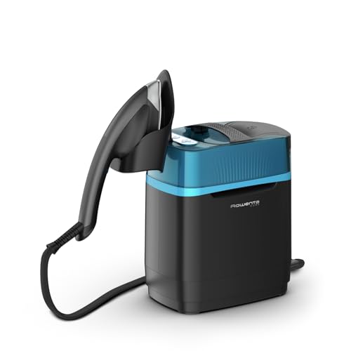 Rowenta Cube UR2020 Cepillo de vapor 2170 W, 5.8 bares presión vapor, depósito 1.1 L, elimina arrugas, olores y desinfecta, hasta 200 g/min, sistema portátil, Color Negro