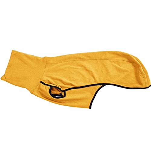 Imily Bela Hundepullover Fleece Rollkragen Hundemantel Warmer Weste Pullover Outdoor Hundejacke Winterkleidung für Kleine Mittel Große Hunde,Gelb,M