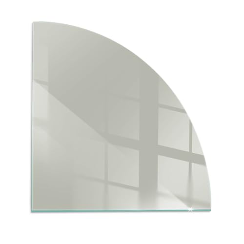 Verre trempé de cheminée plaque protection étincelles gris-vert