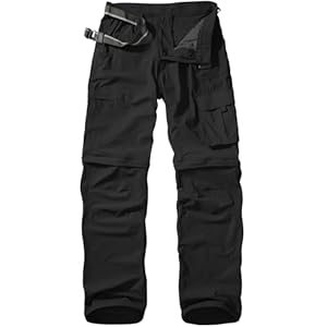 Mens Hiking Pants Convertible Quick Dry Zip Off Fishing Travel Safari Pants