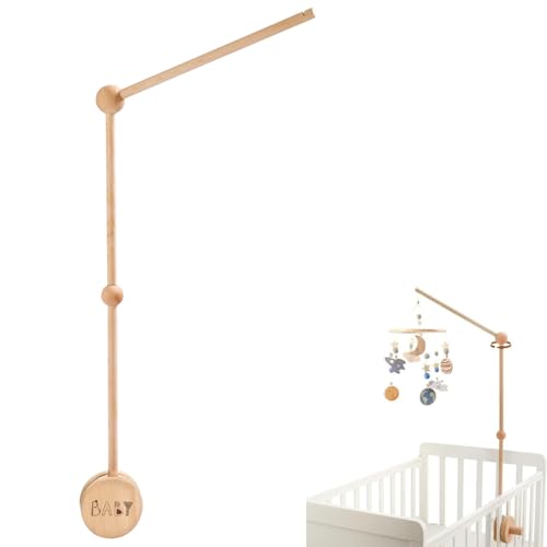 Image of JETM·HH Baby Crib Mobile Arm Holder 36 Inch Large Version Baby Mobile Holder Arm Baby Room Decoration Attachment Safe Anti Slip Mobile Arm for Crib Baby Mobile Hanger