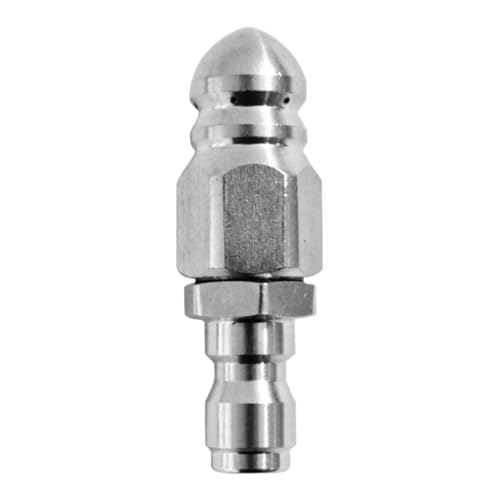 Boquilla De Alta Presión Para Alcantarillado | Conexión Rápida de 6 mm para Limpieza de Tuberías,Accesorio Anticorrosión Para Limpieza De Tuberías,Uso Doméstico, Comercial y Municipal en