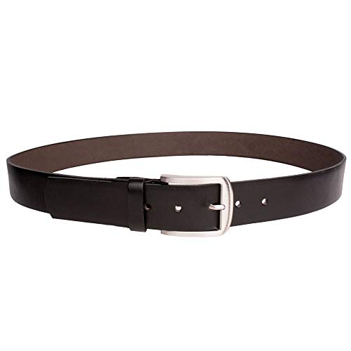 Kit 2 Cintos Masculinos Casual em Couro 40mm Preto Marrom New Basic (95, Preto, Marrom)