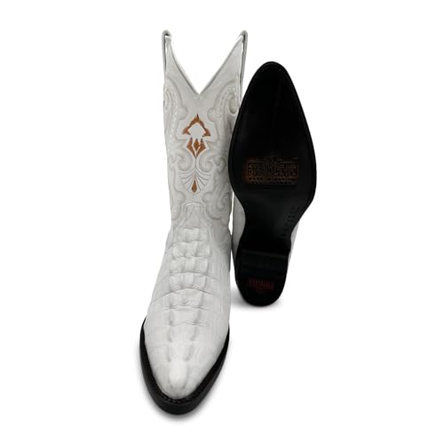 Western Shops Mens Crocodile Print Alligator Design Western Cowboy Boot3