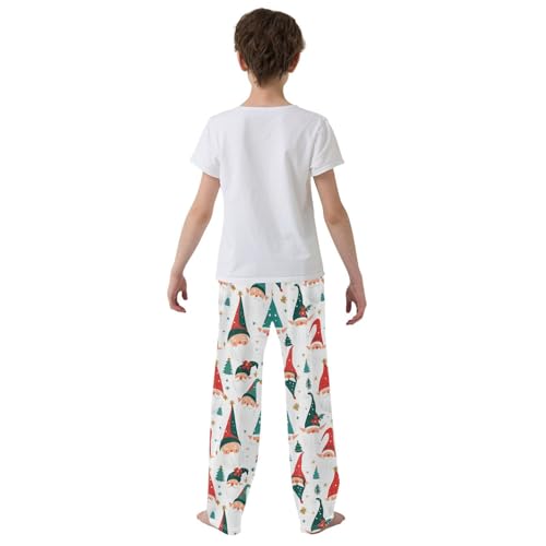 Boys' Pants Christmas Holiday Gnomes Elves Long Bottoms Jogger Pants Elastic Waist Trousers with Pockets S-XL3