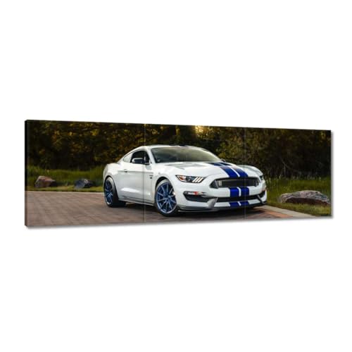 Toile voiture de sport pour salon peinture imprimée 150 x 50 cm déco murale bureau