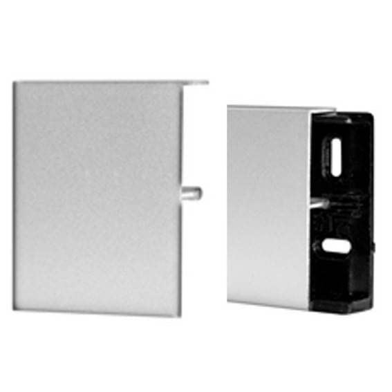 Zócalo | aluminio | plata | ancho 15 mm | altura 60 mm | longitud 2500 mm | sistema de clic | montaje en clic | 1 pieza