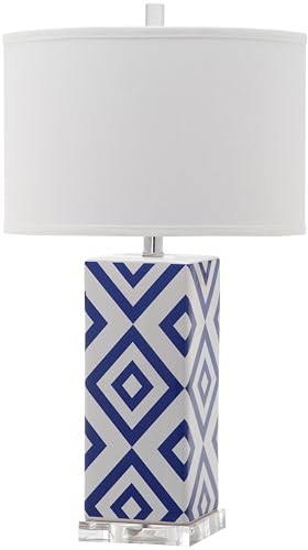 Lámpara de Mesa Safavieh Diamantes Azul 27 pulg miniatura 3