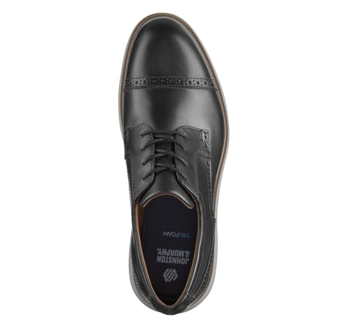 Johnston & Murphy Men's Arnett Cap Toe Lace-Up Oxford, Black Full Grain, 9 M2