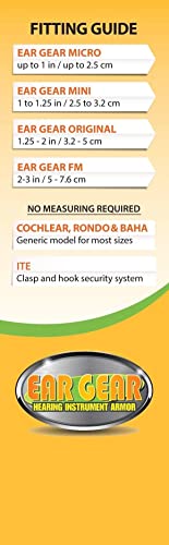 Ear Gear Cochlear Implant Comfort, Protection and Security Clip– Secure Your Cochlear Implants – Protect Your Hearing Aids from Sweat, Dirt, Moisture, Loss and Wind Noise