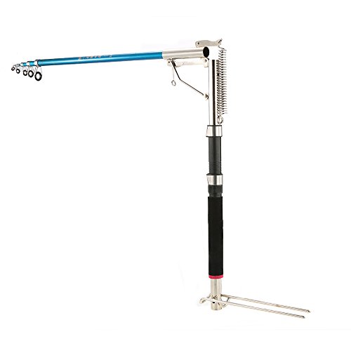 Andoer Vara de pesca telescópica ajustável 2.1/2.4/2.7m Vara de pesca automática Sea Shore River Lak