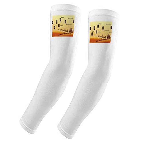 Manchons de protection UV avec motif camel par DIYthinker pour le sport