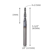 fresa esferica cnc Este tapered end mill se usa para mecanizado general, trabaja perfectamente con materiales debajo de 55HRC, tales como acero carbono, acero pre-endurecido, acero fundido, acero inoxidable, etc.