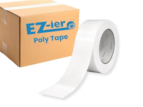 Image of EZ-ier Stucco Polyethylene Tape, Serrated-Edge (White, 2 inch x 60 yds)