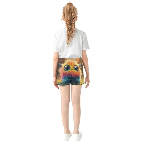 Cute Fox Sunset Warm Tones Girls Athletic Lounge Shorts Comfy Youth Summer Pajama Printed for Teens Kids, X-Small3