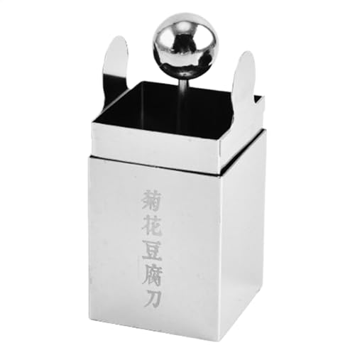 Taglierina per cagliata di fagioli metallici, taglio cagliata di fagioli affetta da pinzaio,Strumento Slicer di cagliata di fagioli Wensi - Manuale di metallo Jelly Shredder Square a di taglio del ggi