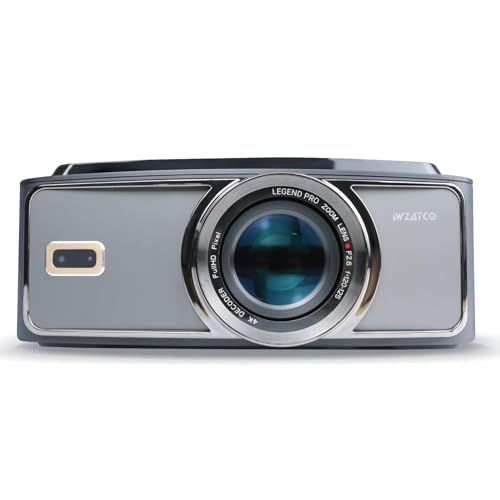 Image of WZATCO Legend Pro Certified Smart Home Projector 4k Ultra HD, Native 1080P Fully Automatic, HDMI, WiFi 6 & BT, DRM L1, Google Assistant | Chromecast | Android TV 11.0, Black