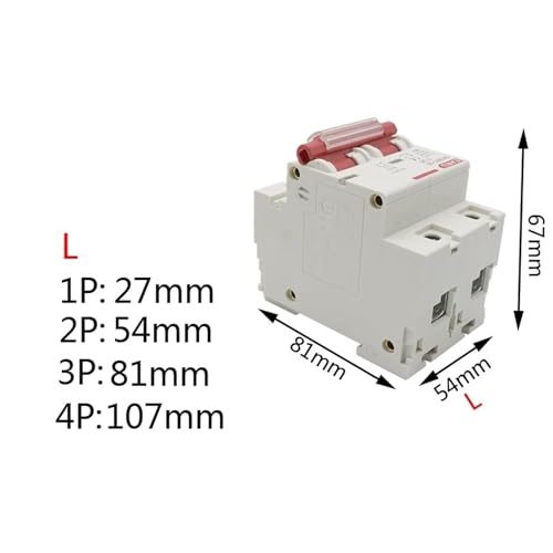 Disjoncteur de surcharge électrique continu 1000 V pour coupure 80A - 3