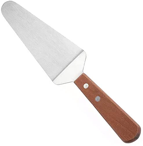 Image of Pie Server with Wood Handle, Stainless Steel Blade Cake Server /Pizza Server (Pack of 1)