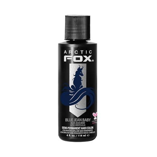 ARCTIC FOX Vegan and Cruelty-Free Semi-Permanent Hair Color Dye (4 Fl Oz, BLUE JEAN BABY)