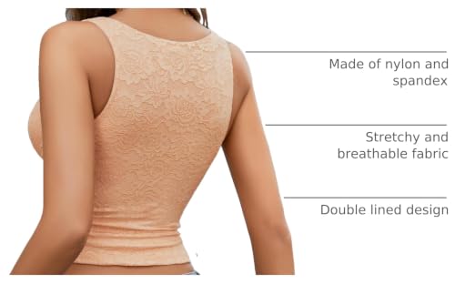 Image of Avidlove Lace Tank Tops for Women Summer Going Out Tops Y2k Sexy Lace Top