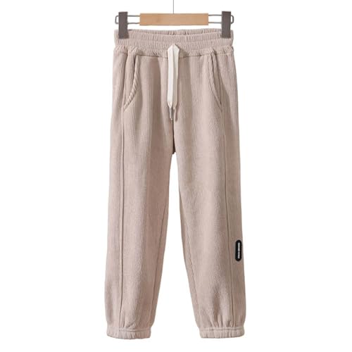 Toddler Kids Fleece Lined Stripe Sweatpants Boys Girls Elastic Waist Pull-On Active Jogger Pants Fall Winter2