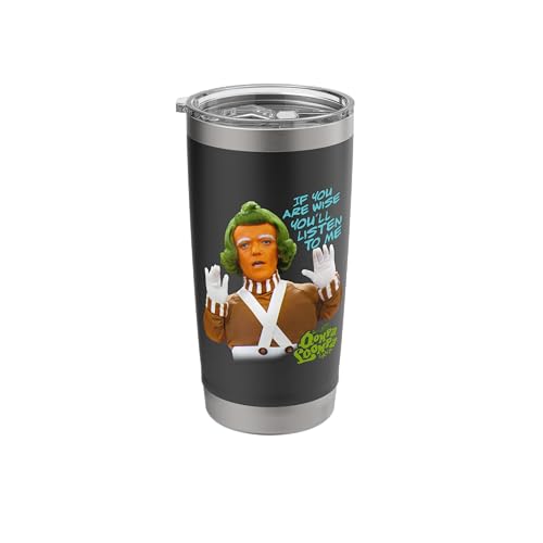 Willy Wonka and the Chocolate Factory Oompa Loompa Listen Stainless Steel Insulated Tumbler