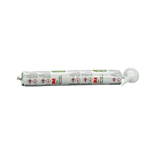 Image of 3M Adhesive Sealant 740 UV, White, UV Resistant, Flexibile Bonds, Easy to Use, 600 mL Sausage Pack, 1 Each