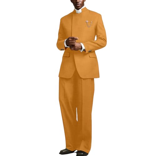 African Suits for Men Dashiki Outfits Attire Slim Fit Nigerian Clothes Long Sleeve Luxury 2 Piece Top and Pants for Party