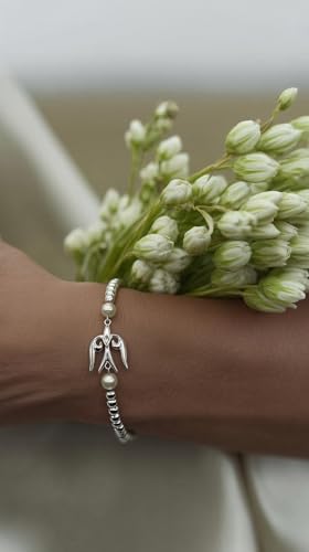 925 Sterling Silver Kazakh Swallow Bird Bracelet for Women – Handmade Ethnic Jewelry with Traditional Ornament Design, Unique Boho Cuff Bangle, Cultural Artisan Gift, Adjustable Silver Bracelet3