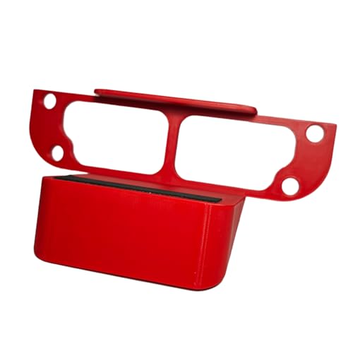 For Switch 2スタンド for Switch 2フラットドック用 小型キャビネット用角度付きスタンド for NS-Switch2本体のプレイと充電コントローラーに対応 省スペース設計 (レッド)