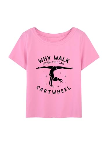 Image of Girls' Graphic Tees Summer Cute Tops Casual Short Sleeve Crew Neck T Shirts