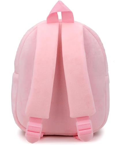 Image of Frantic Cute Backpack for Nursery Children Soft Plush Velvet Cartoon Animal Plush Preschool Mini Travel Bags for Baby Girl & Baby Boy Ideal for Girls, Boys & Toddlers, 2-5 Years