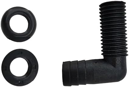 Nishiyuenyi 4X Hull Drain Connector Deck Drain Thru Hull Fitting Bilge Pump Pipe Spare Parts PVC Material Suitable for Boats Yachts Trucks Tractor Outdoor Use - 4