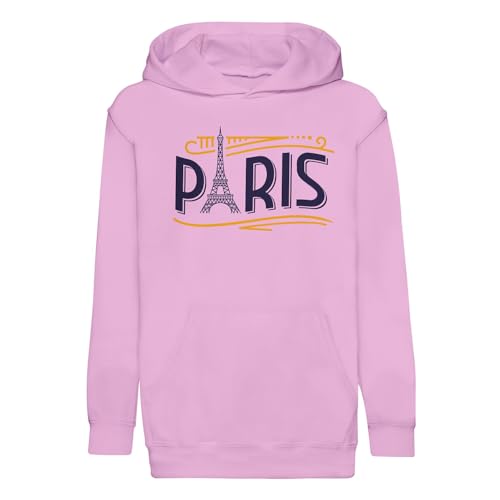 Sweat à capuche enfant Paris France vintage luxe style Tour Eiffel premium pour garçon et fille