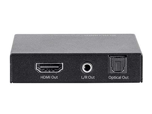 Monoprice Blackbird 4K Hdmi Audio Extractor - 18Gbps, Hdcp 2.2, 4K 60Hz, Ycbcr 4:4:4, Supports Stereo Analog And Multichannel Digital Optical S/Pdif Audio, Ps4/5 Xbox Apple Tv Fire Stick Roku #TOP1