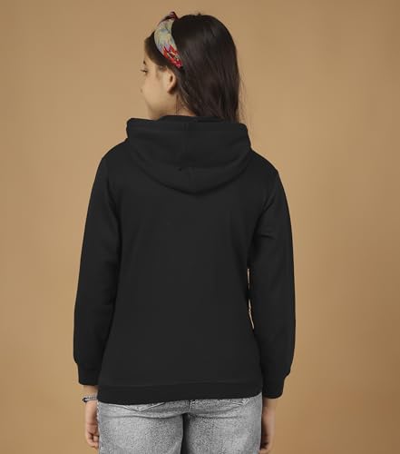 Image of KYDA KIDS Girls Cotton Hooded Neck Hoodies - Sweatshirt with Hoodies Full Sleeves Girls Winter Wear, Long Sleeve Sweatshirts for Girls - Regular Fit
