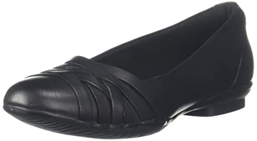 Clarks Womens Ballerina 698 Black Leather Ballet Flat - 8 UK (26157698) (B09T3FQ6YK) Amazon Price History, Amazon Price Tracker